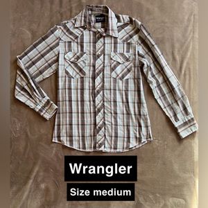 Men’s Wrangler pearl snap l/s